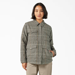 Dickies Women’s Fleece Lined Flannel Chore Coat