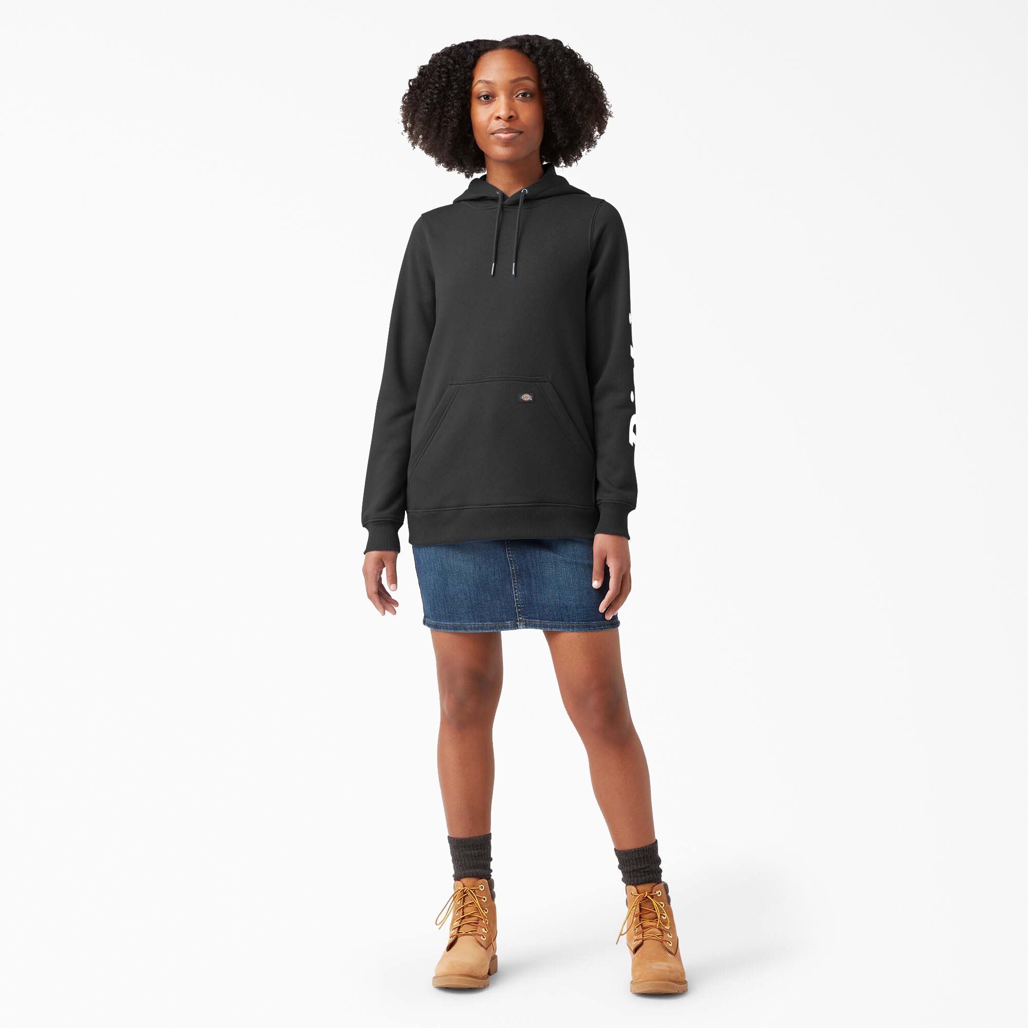 Dickies Women's Water Repellent Sleeve Logo Hoodie