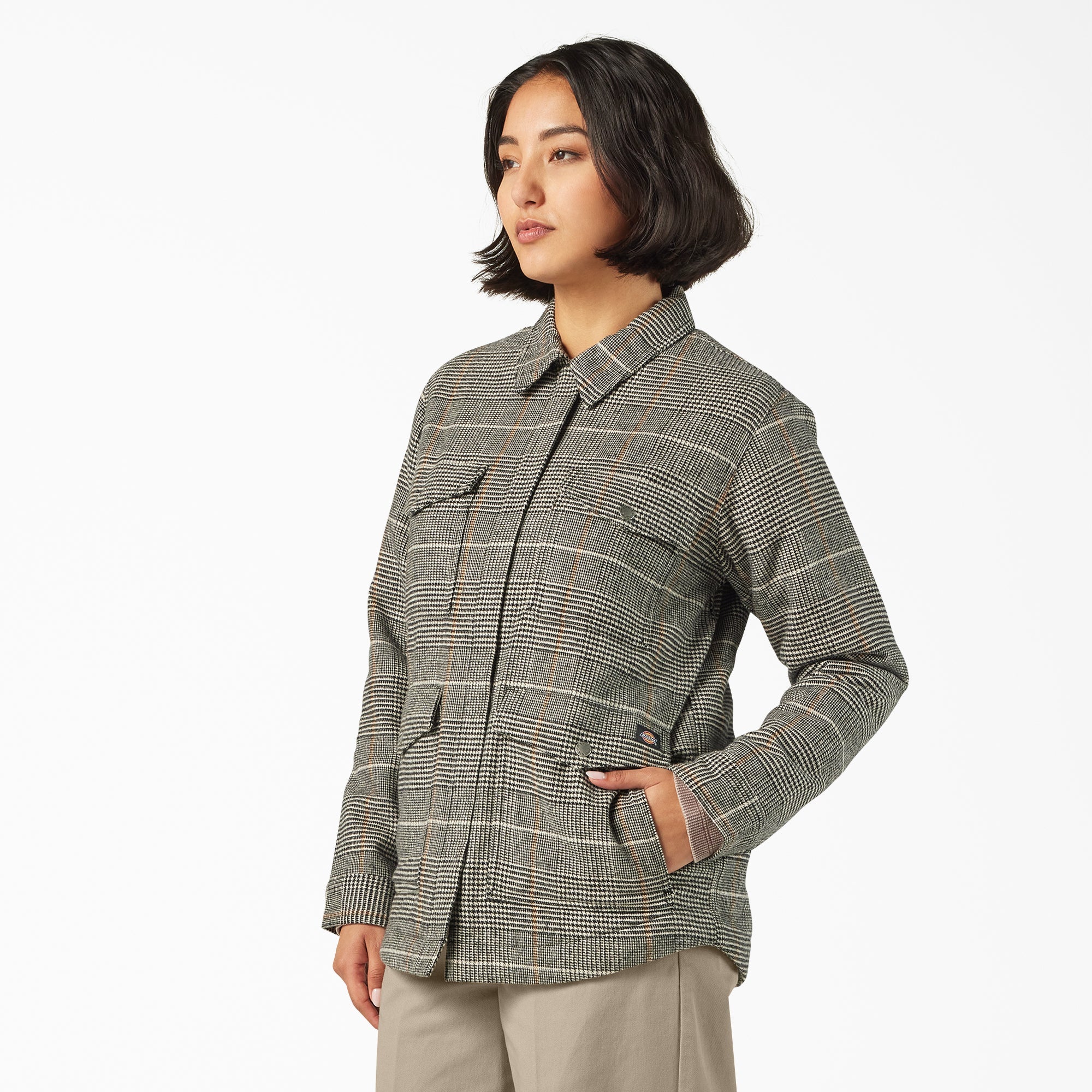 Dickies Women’s Fleece Lined Flannel Chore Coat