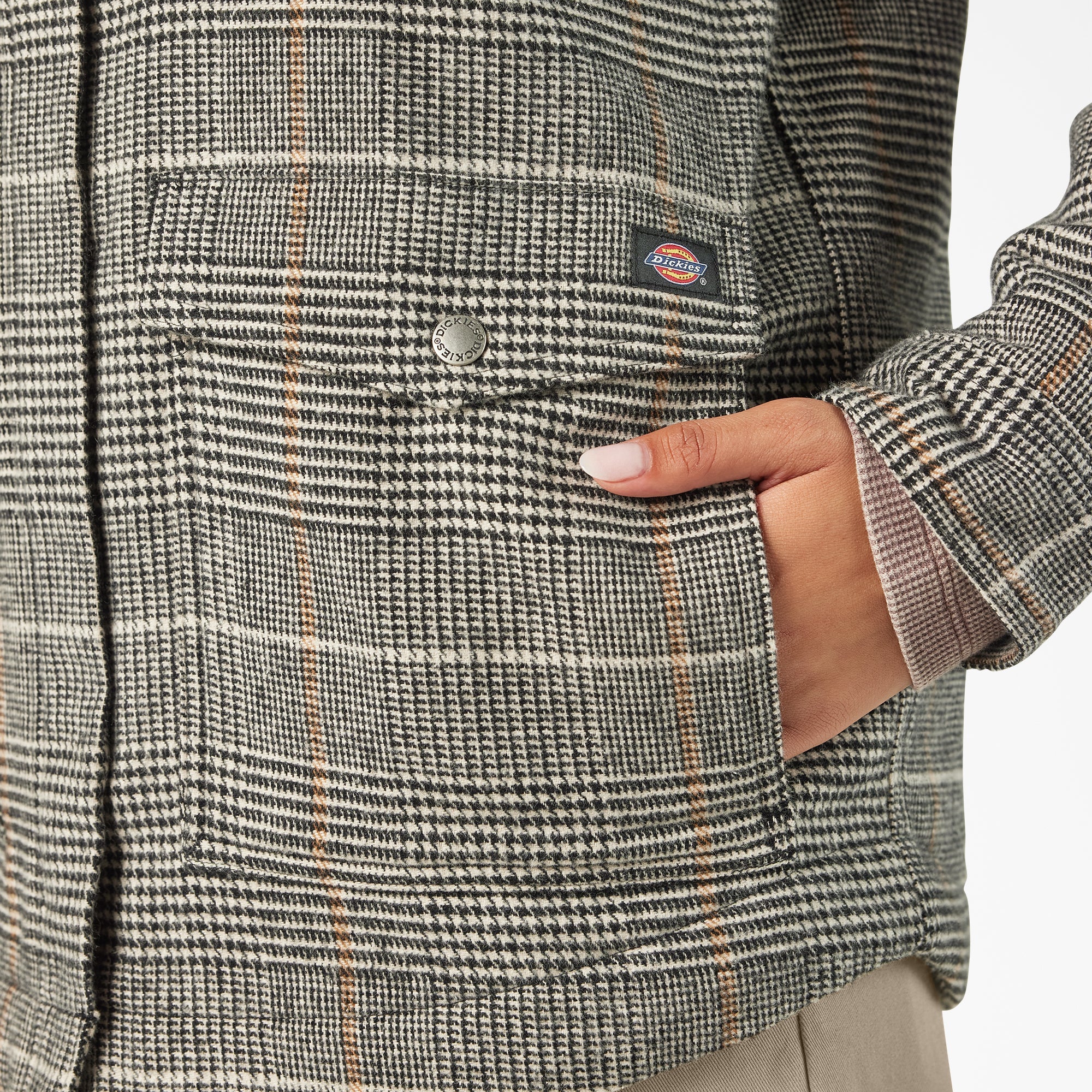 Dickies Women’s Fleece Lined Flannel Chore Coat