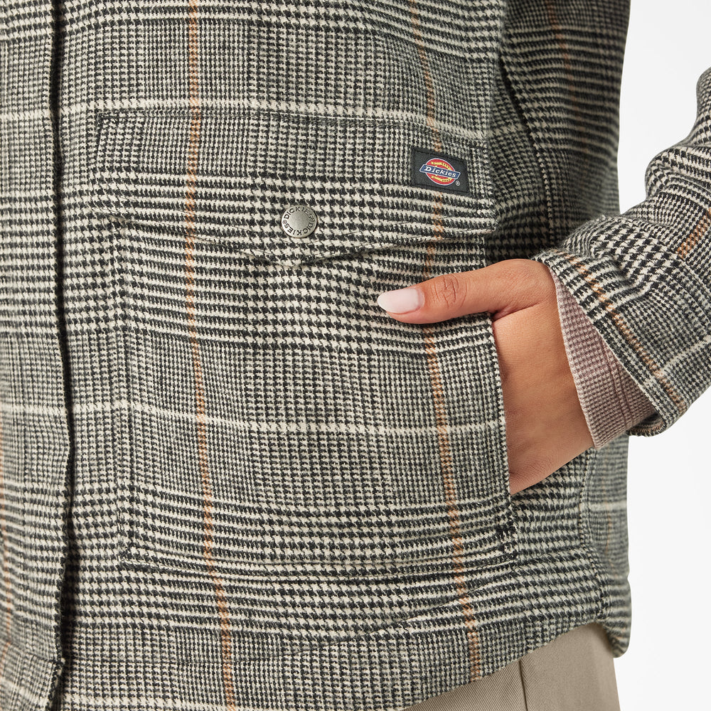 Dickies Women’s Fleece Lined Flannel Chore Coat